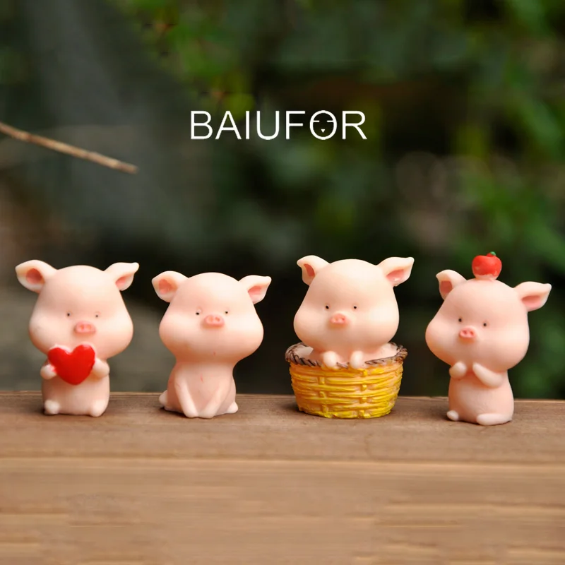 Миниатюры BAIUFOR мультяшный набор милой свинки для сделай сам сказочный садовый