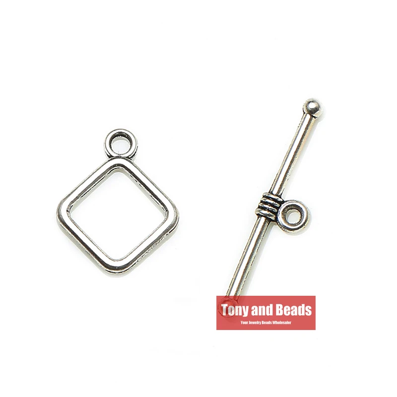 (20 наборов = 1 лот!) Конечные бусины в форме цветов тибетский ровный Серебряный тон