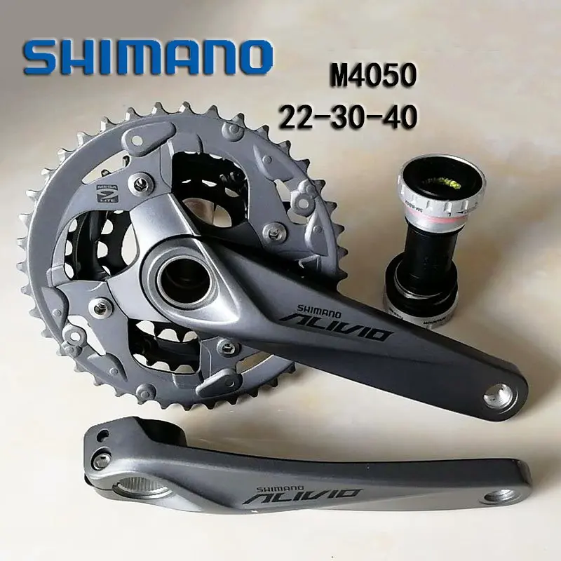 Shimano ALIVIO FC-M4050 40-30-22T 170 мм 9 скоростей горный велосипед шатун включает BB52