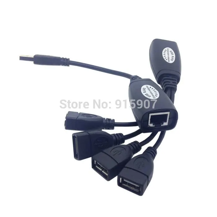 CY USB клавиатура мышь по RJ45 CAT5E CAT6 удлинитель кабеля 4 порта концентратор кабель