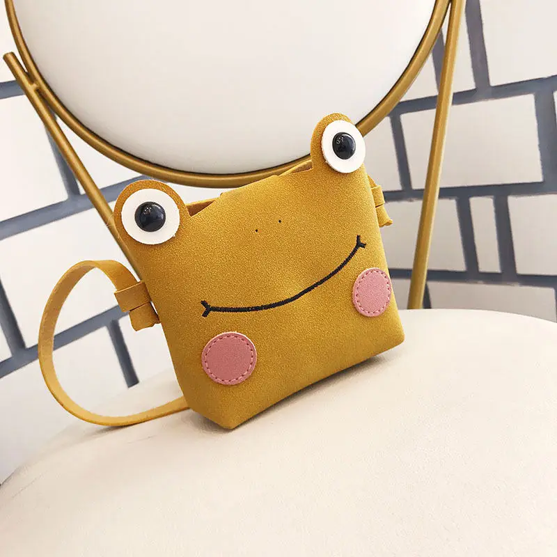 Сумка на плечо для маленьких девочек милая плюшевая сумочка лягушка мессенджер
