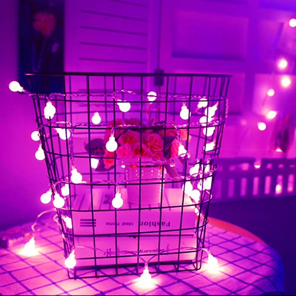 Гирлянда светодиодная 20 50 мини шаров 9 цветов|holiday christmas|string lightsled string lights |