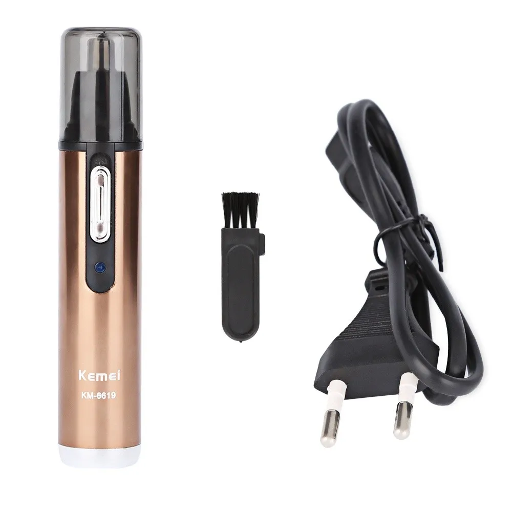 Мода Нос Волос Триммер Электрический Бритья Kemei Моющийся Аккумуляторная