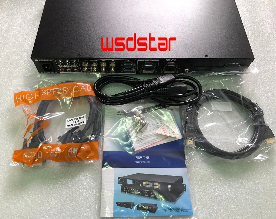 Светодиодный видеопроцессор WsdStar LVP615S 2304*1152 3840*640 SDI/DVI/VGA/HDMI/CVBS светодиодный