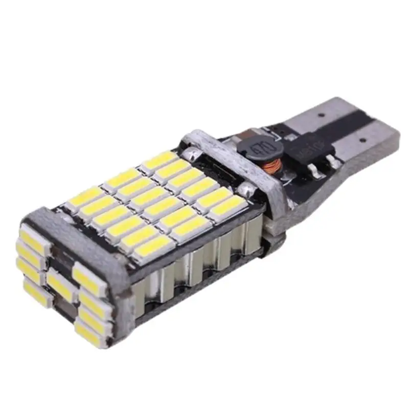 2шт 12В T15 Автомобильный светодиодный резервный светильник лампа заднего хода Canbus