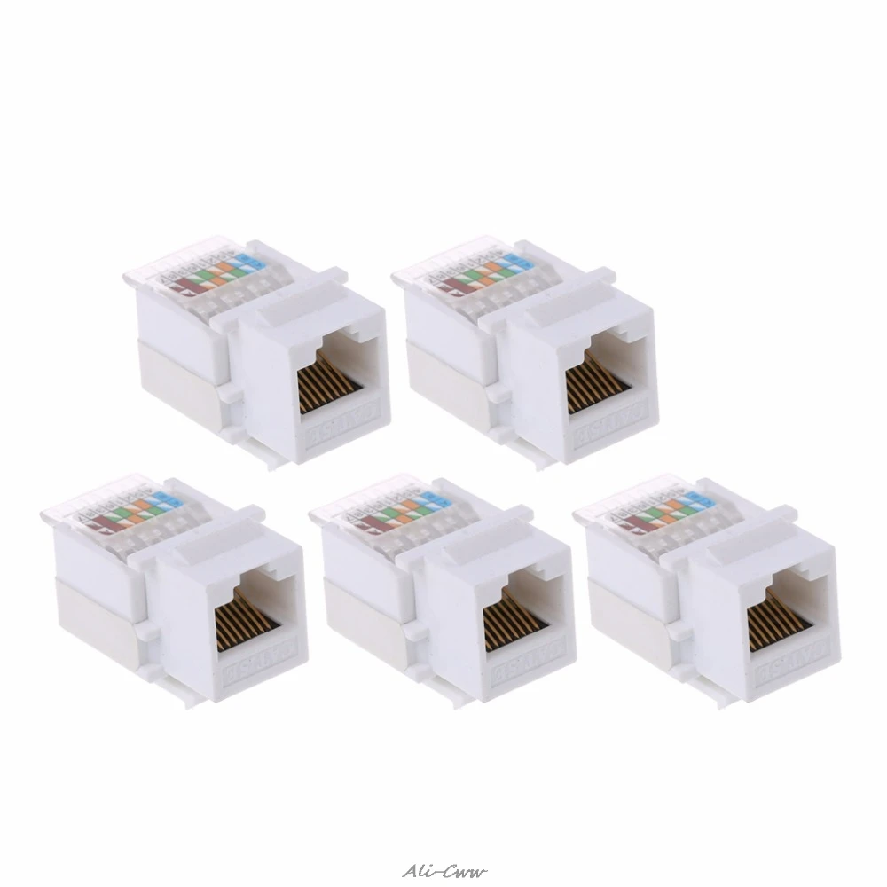5 шт./компл. CAT5E UTP сетевой модульный инструмент RJ45 разъем информационный