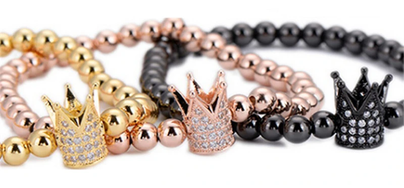 Модная металлическая латунная микрозакрепка Кристалл CZ Геометрическая Корона