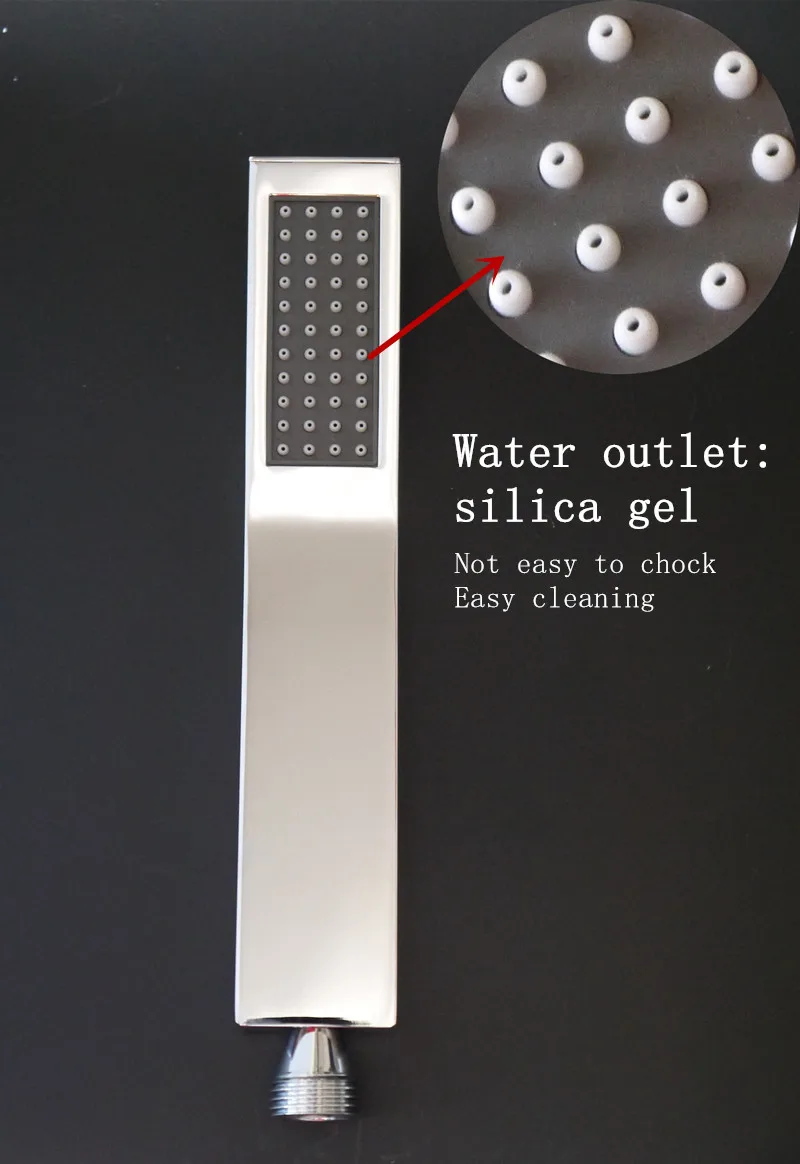 Квадратный смеситель для душа ванной комнаты 20 дюймов 304SUS система со встроенной