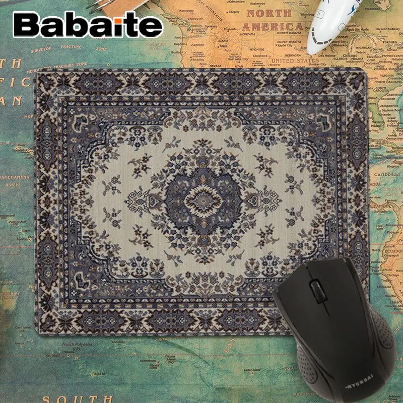 No LockEdge 25x29cm Babaite персидский коврик, индивидуальный игровой коврик для мыши для ноутбука, модный компьютерный коврик для мыши, игровой коврик для мыши - Цвет: No LockEdge 25x29cm