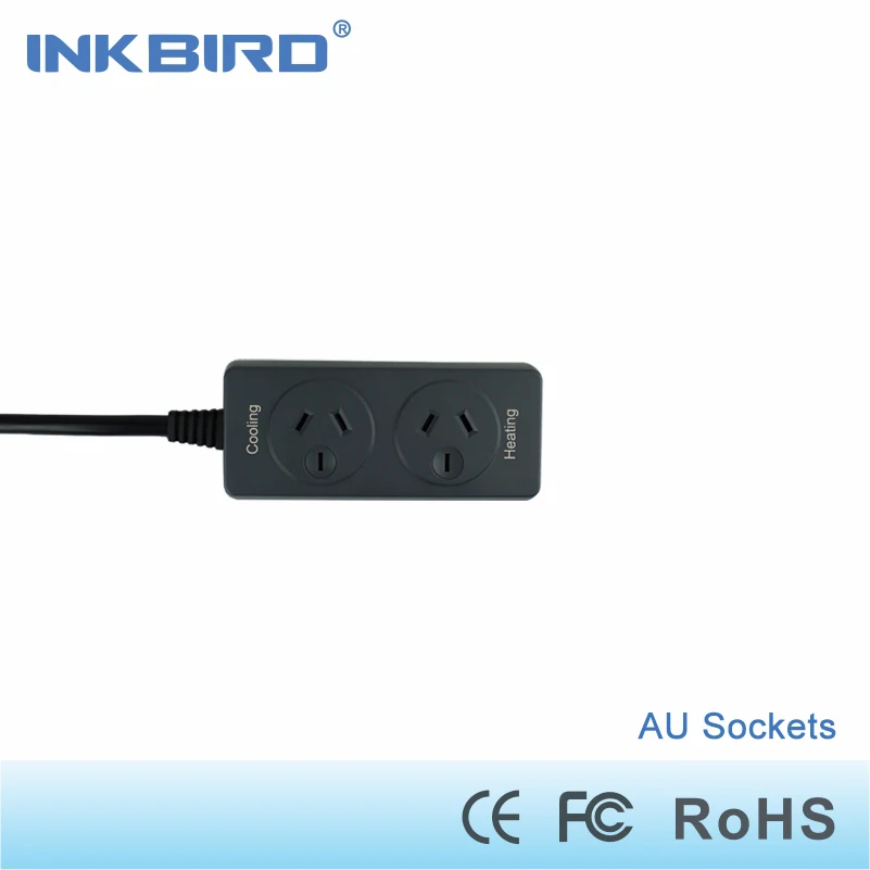 Цифровой регулятор температуры Inkbird AU Plug термостат на выходе с двойным реле