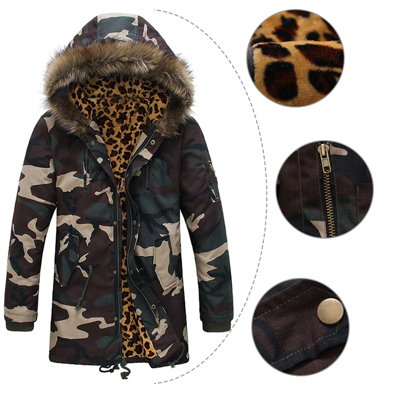 Parkas 2018 New Winter Camouflage Loose Coat Thicken In Warm Military Clothes Waterproof Snow Jackets Casual 2xl Free shipping | Мужская