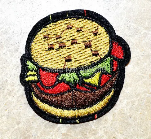 Нашивки для гамбургеров барбекю пикника патчи быстрого приготовления утюга