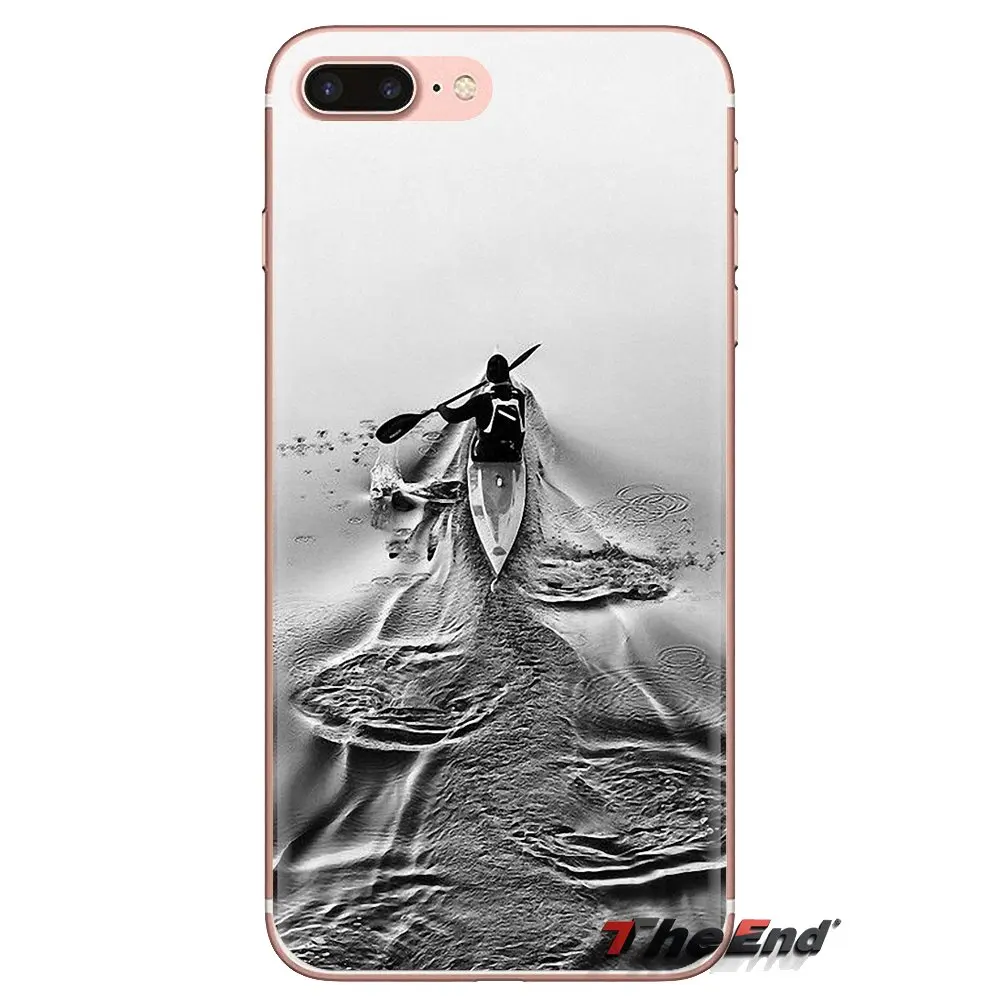 kayaking canoe kayak ride the river Silicone Phone Skin Cover For Samsung Galaxy A3 A5 A7 A9 A8 Star A6 Plus 2018 2015 2016 2017 |