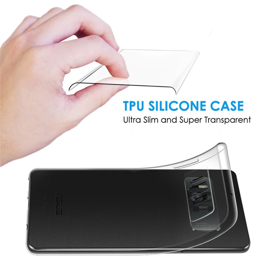 DAHABY For Asus Zenfone AR ZS571KL Case Clear Ultra-thin Slim Silicone TPU Soft Capa Protective Cover | Мобильные телефоны и