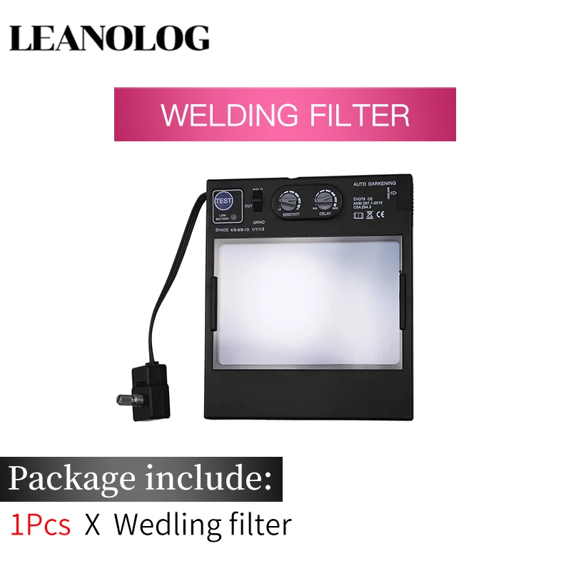Welding Filter Большой вид Eara 4 дуговой датчик DIN5-DIN13 Солнечная Авто Затемнение TIG MIG MMA шлифовальная Сварочная маска/шлем/сварщик крышка фильтр/объектив - Цвет: Welding Filter