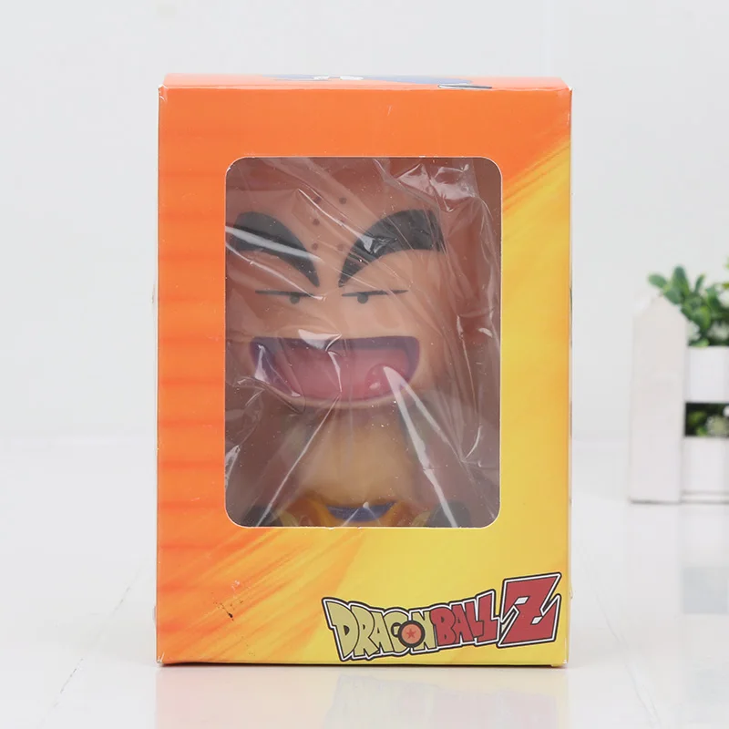 Krillin in box Фигурка с качающейся головой игрушка Dragon Ball Z Сон Гоку криллин Супер Марио Мстители супер герой Кошмар перед Рождеством Джек игрушки - Цвет: Krillin in box