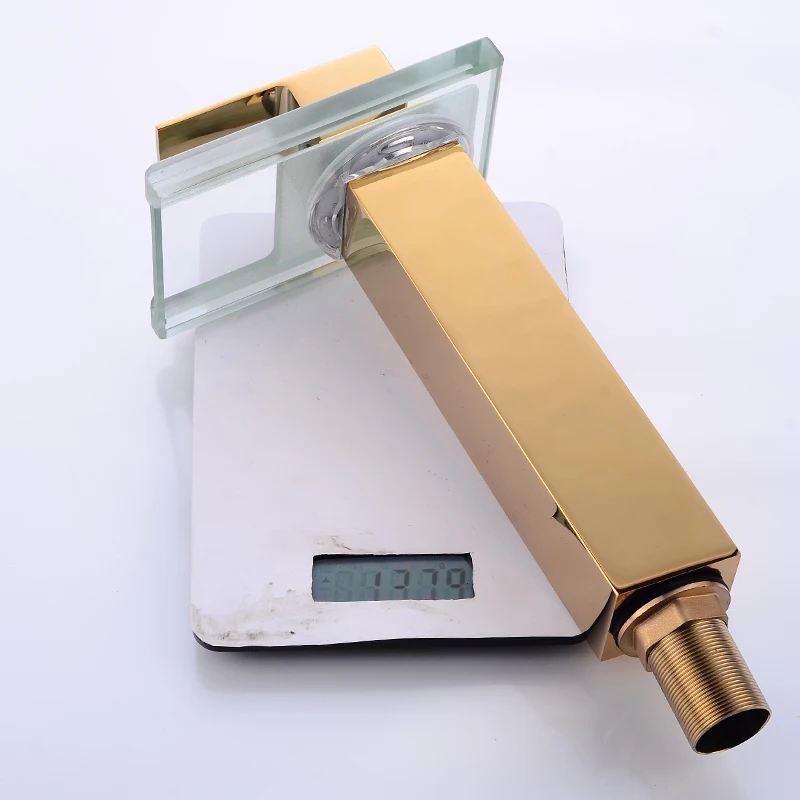 New Sink Tap Temperature Controlled Faucet,LED Crane Modern Water Tap Bathroom,Waterfall Faucet,Bathroom Faucets, Free Shipping