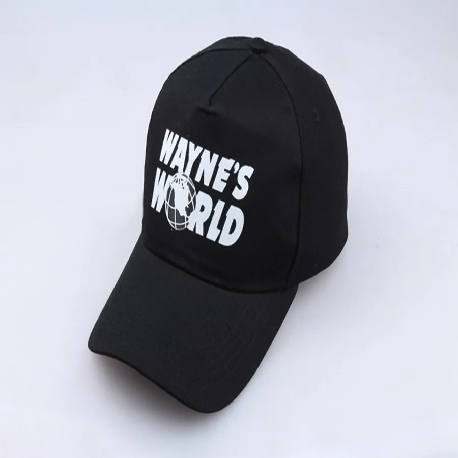 Черные бейсбольные кепки Waynes World, унисекс, хип-хоп шляпа, Солнцезащитная шляпа Waynes's World Hat, костюм, сетчатые шапки, Дальнобойщик, папа