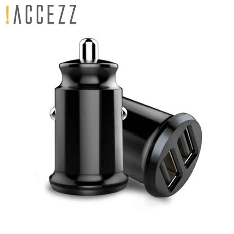 ! Автомобильное зарядное устройство ACCEZZ 3.1A с двумя usb портами светодиодный
