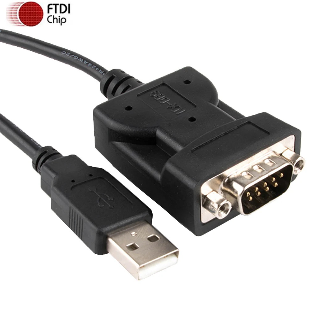 Кабель адаптер последовательный с USB на DB9 RS232 9 контактный штекер COM порт кабель
