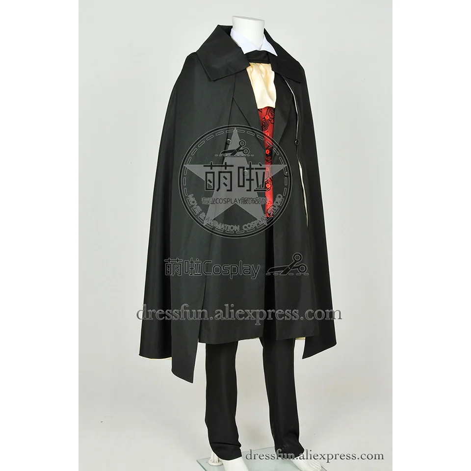 Призрак Оперы Косплей ангел музыки Erik костюм полный комплект униформы плащ