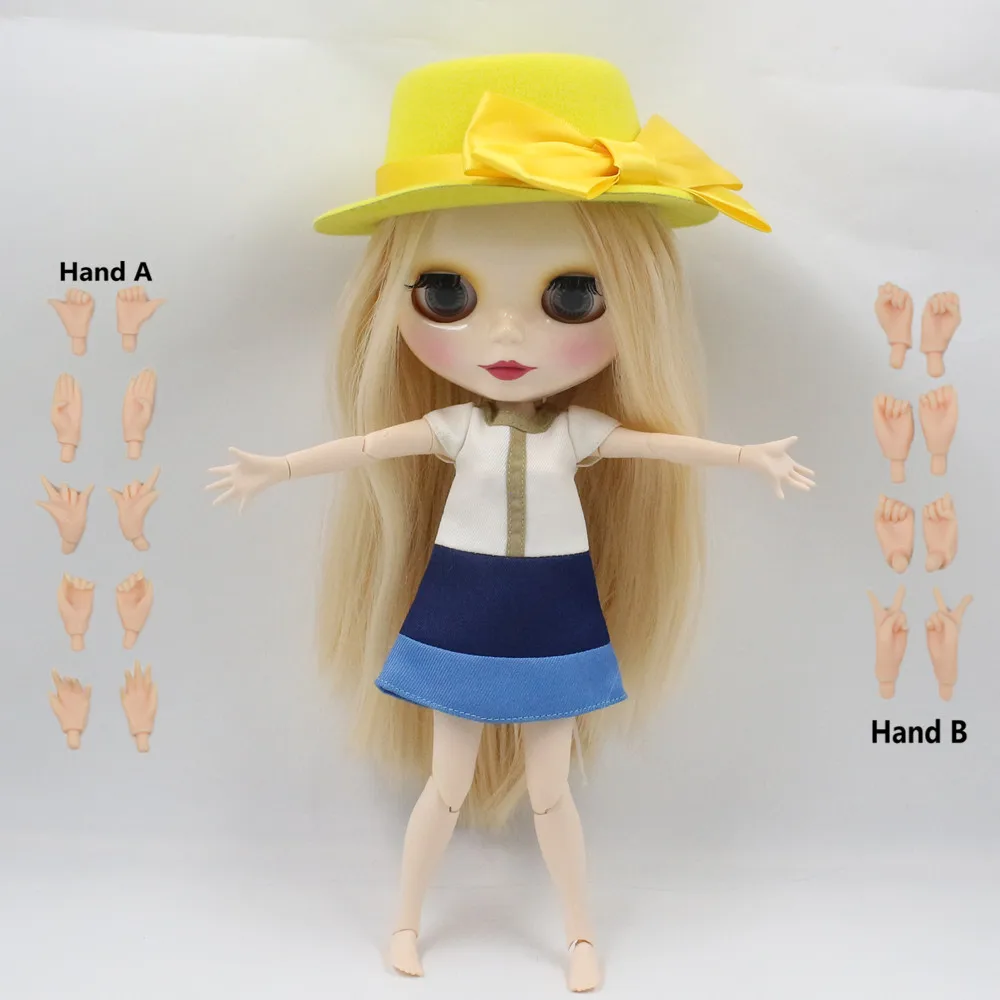 Кукла ICY DBS Blyth кукла телесного цвета длинная прямая блонд шарнир для волос