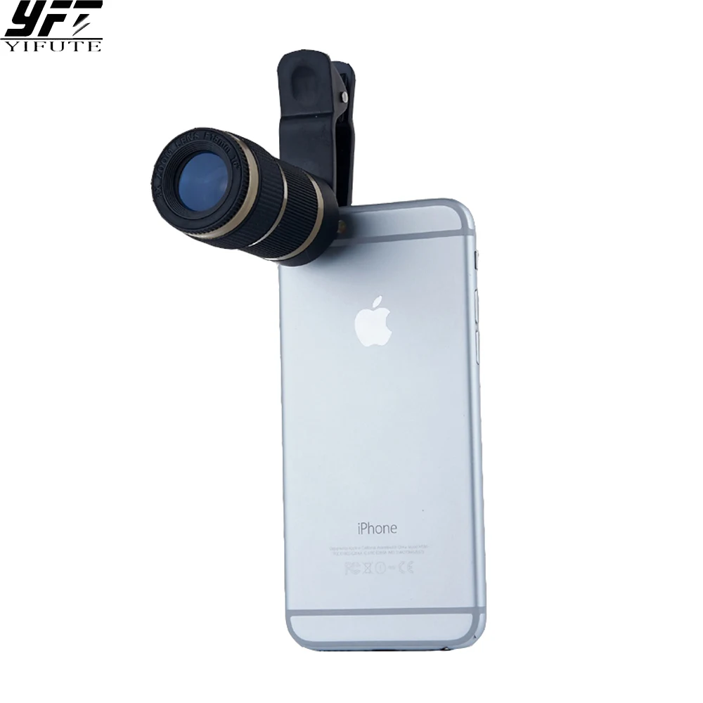 Универсальный 8x зум объектив телескоп для мобильных телефонов камеры iPhone 6 7 plus