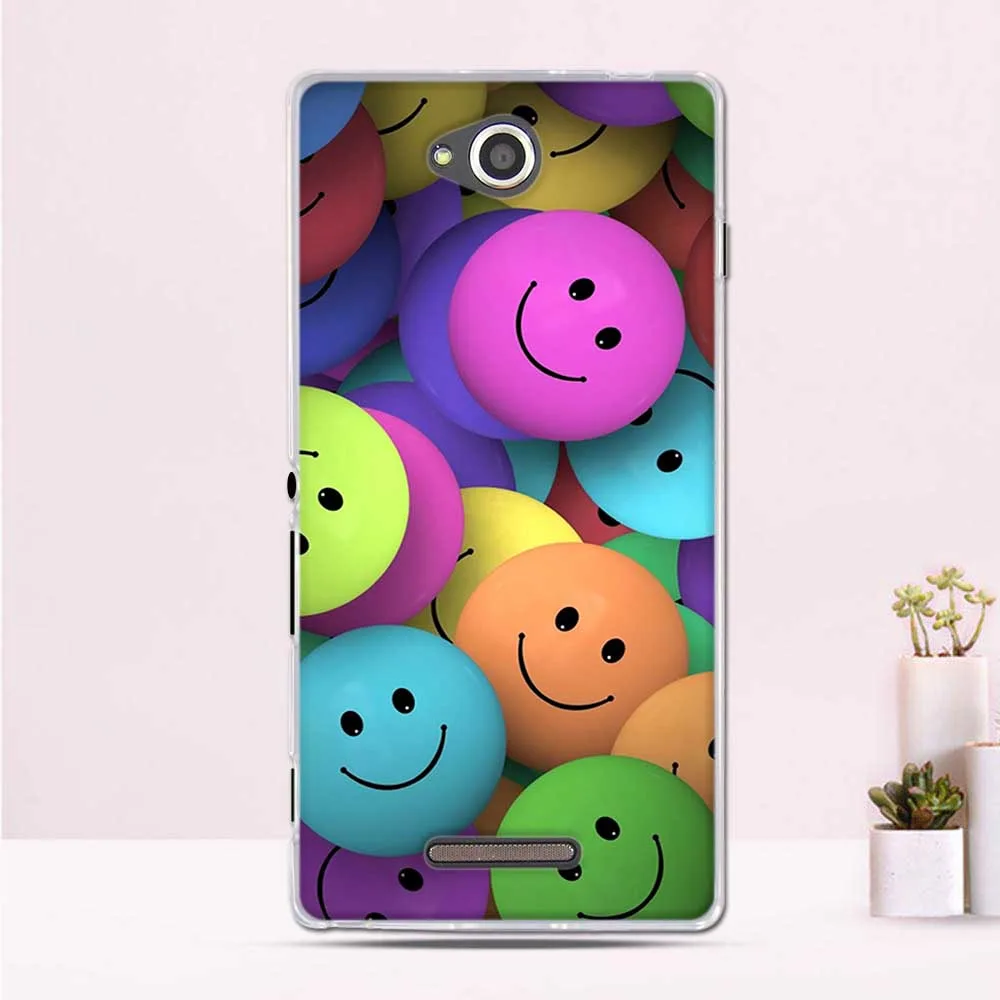 Чехол для телефона sony Xperia C S39H C2305 чехол 5," бампер для sony Xperia C2305 C 2305 чехол Силиконовые мягкие чехлы из ТПУ на заднюю панель - Цвет: 49