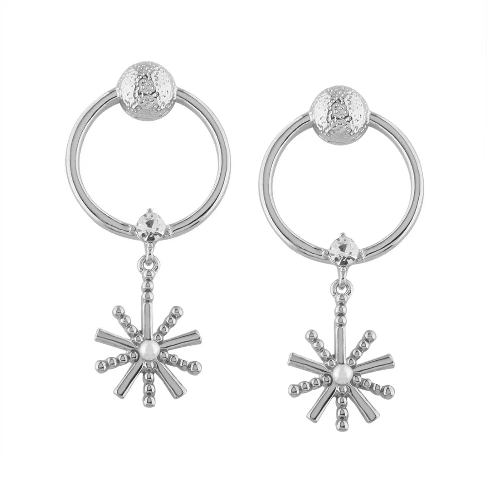 high quality personality circular earrings day star pendant | Украшения и аксессуары