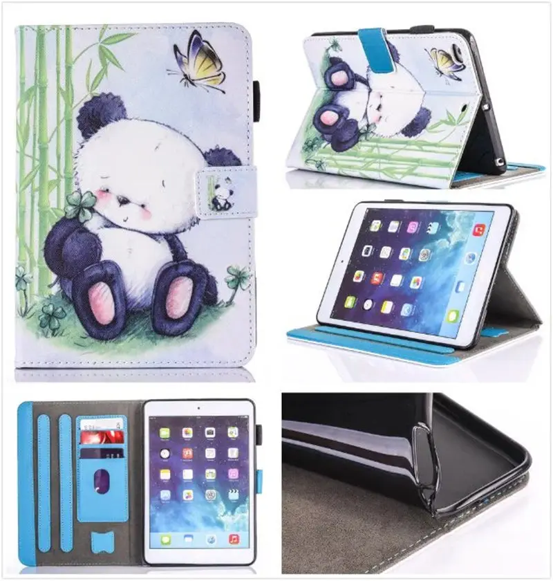 Модный чехол для планшета с рисунком для Apple Ipad Mini 1 2 3, 4, 7,9 дюйма, умный чехол для девочки, кошки, откидная подставка, силиконовый чехол из искусственной кожи