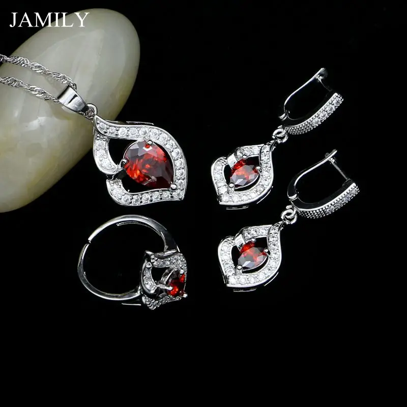 Комплект из колье и серёг серебра 925 пробы | Украшения аксессуары