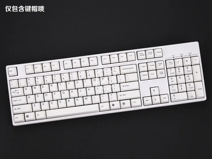 keycaps black font Taihao abs двойные брелки для diy игровой механической клавиатуры цвета океана темно-синий белый желтый красный оранжевый фиолетовый розовый - Цвет: keycaps black font