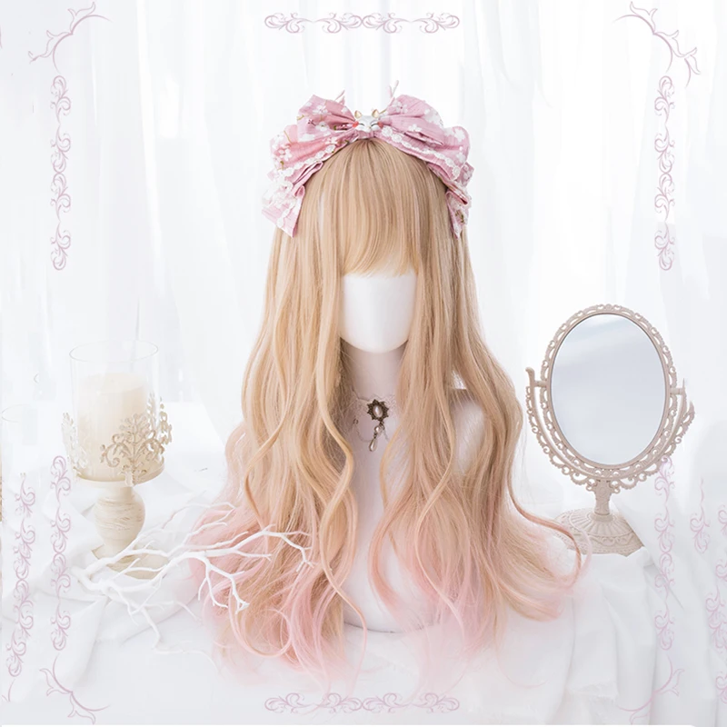 

Women Lolita Wig Kawaii Cosplay Wig Heat Resistant Synthetic Wig Halloween Carnival Party Cosplay Girls Hair Wigs