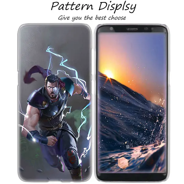 09 MLLSE Марвел герой Тор Горячий прозрачный жесткий чехол для samsung Galaxy S10 Lite S9 S8 Plus S7 S6 Edge S5 S4 Mini чехол - Цвет: 09