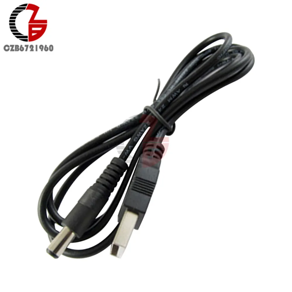 2 шт. USB 0 к DC 5 мм x2.1мм 5.5X2.1 кабель линии электропередач|usb to 5.5mm|usb 5.5mmdc power cable |