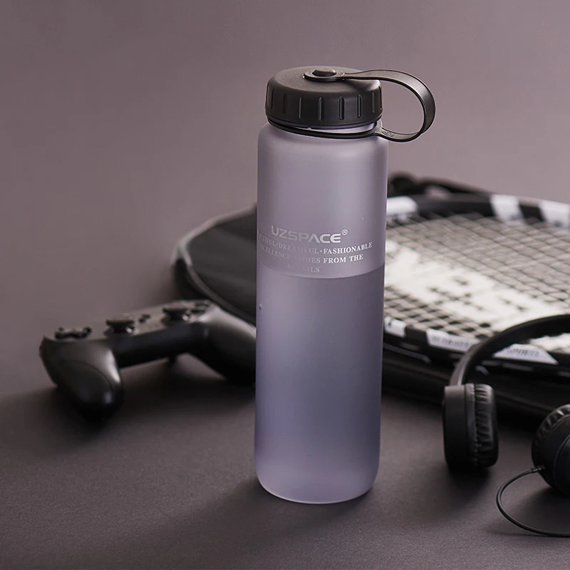 Популярные серые спортивные бутылки для воды YOLVB портативная Герметичная