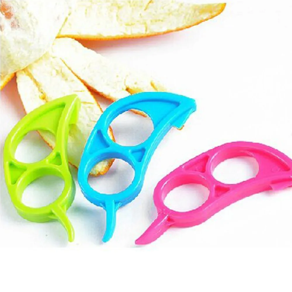 10 шт. пластиковые оранжевые ножи для снятия шелухи и цедры лимон грейпфрут