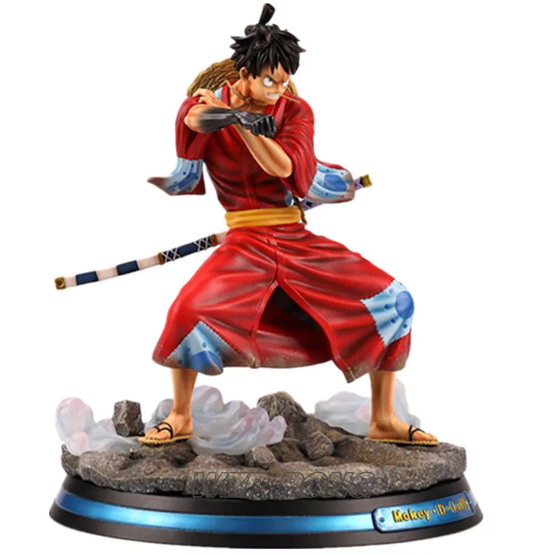 Новинка 2019 цельная фигурка обезьяны д Луффи кимоно форма сражения статуя из