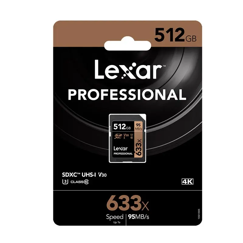 Lexar флешка мышь 512 ГБ флеш карта SDXC sd U3 карты памяти класса 10 memorias GB 95 МБ/с. для