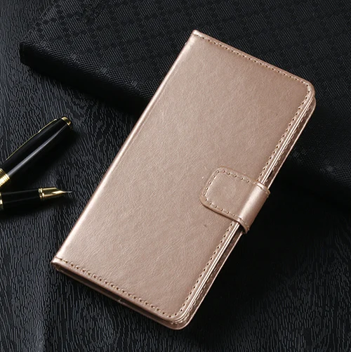Стильный чехол-портмоне с откидной крышкой для Xiao mi Xio mi Red mi Note 4 Pro 4A 4X4 Prime mi 4C 4S силиконовый чехол из искусственной кожи с откидной крышкой с отделениями для карт - Цвет: Gold