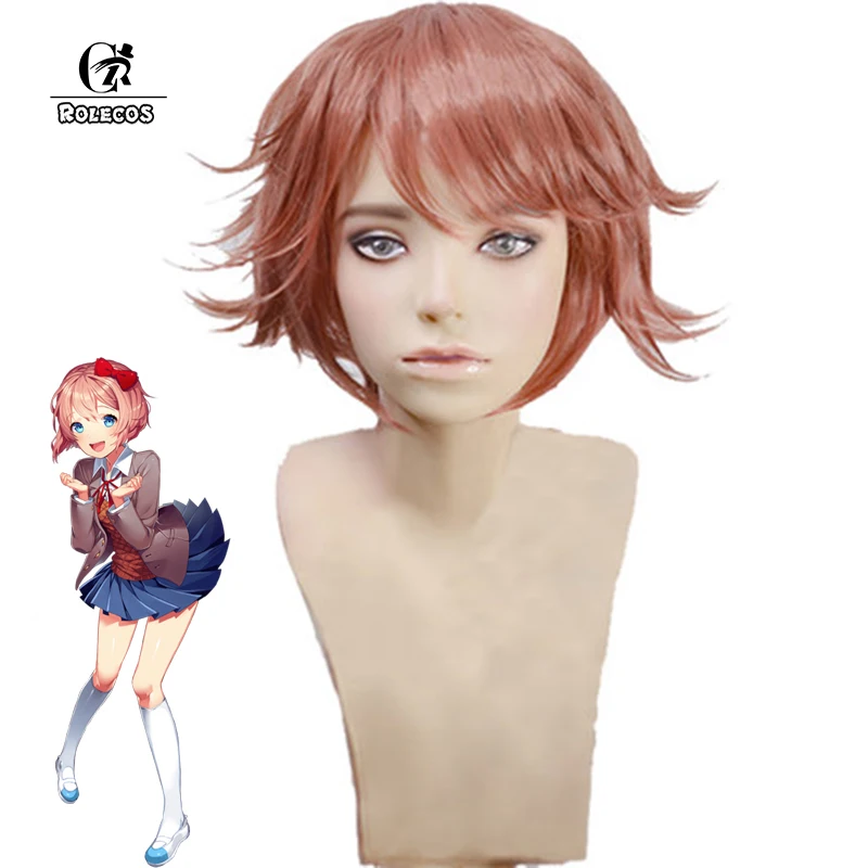 ROLECOS игра Doki Литературный клуб Косплей Sayori головные уборы короткие аксессуары
