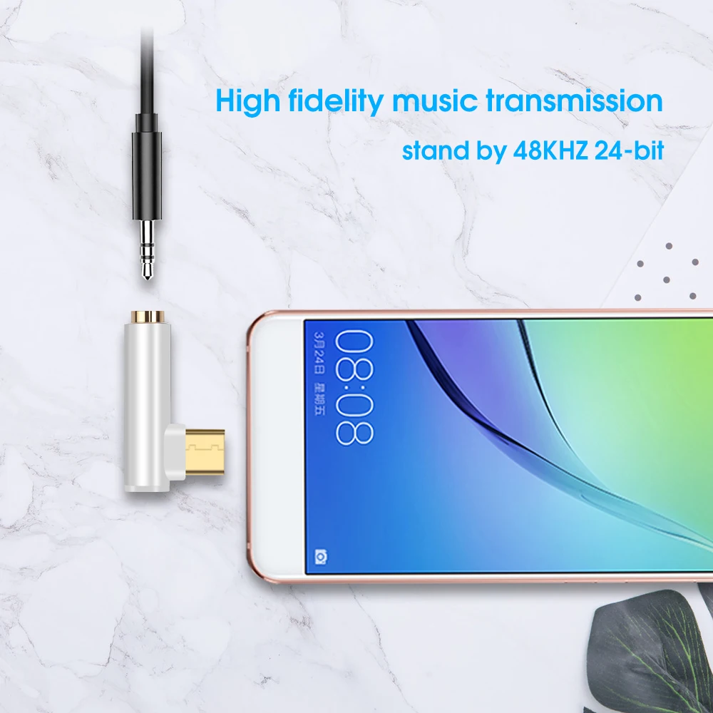 Универсальный переходник для наушников с разъемом Type-C 3 5 мм USB C AUX аудио кабель