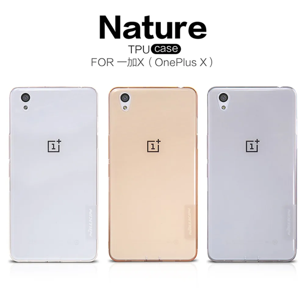 Чехол OnePlus X NILLKIN Nature ультратонкий прозрачный чехол из тпу с S образной линией