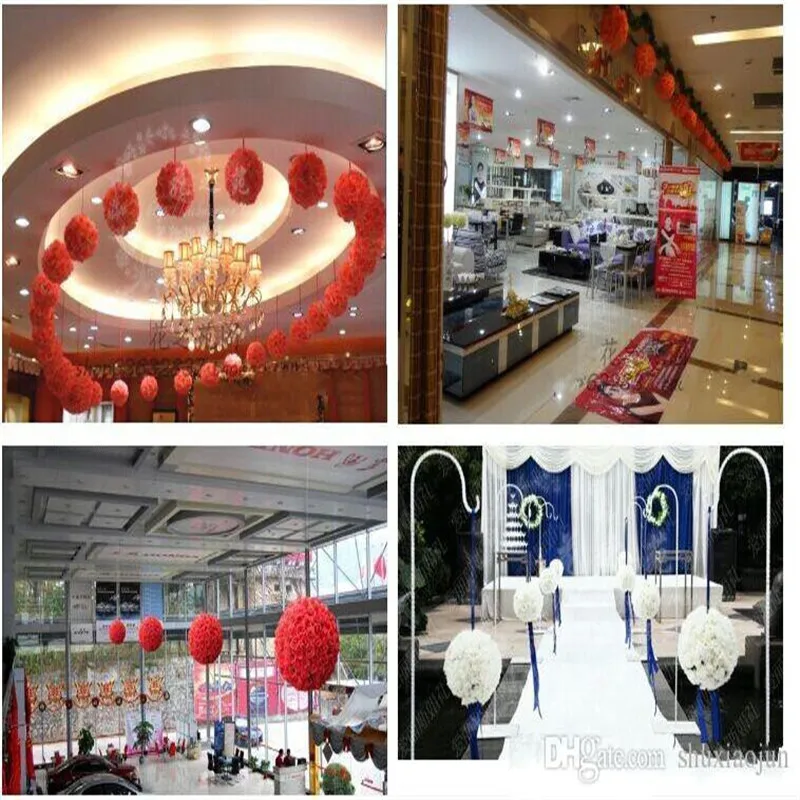 12 дюймов 30 см свадебные шелковые помпоны целующийся шар цветок украшение