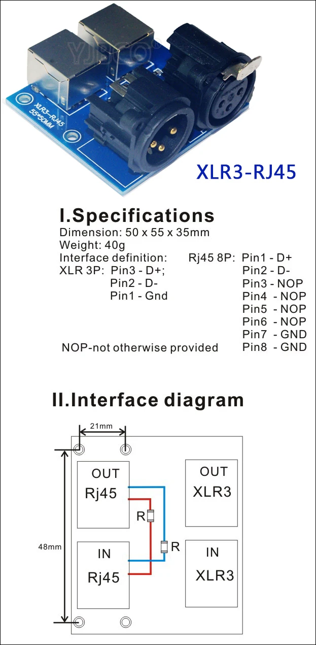 Led CH dmx512 диммер Декодер контроллер терминал адаптер 5 core XLR до 3 core XLR, ADDR2, RJ45-3P, XLR5-3P
