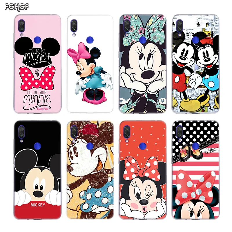 Minnie Mouse Girls Cute Silicone Case For Xiaomi Redmi Y3 S2 Y2 Note 7 6 5 Pro 4 4X 5A 6A Pocophone F1 Mi 8 A2 lite 9 A1 Cover |