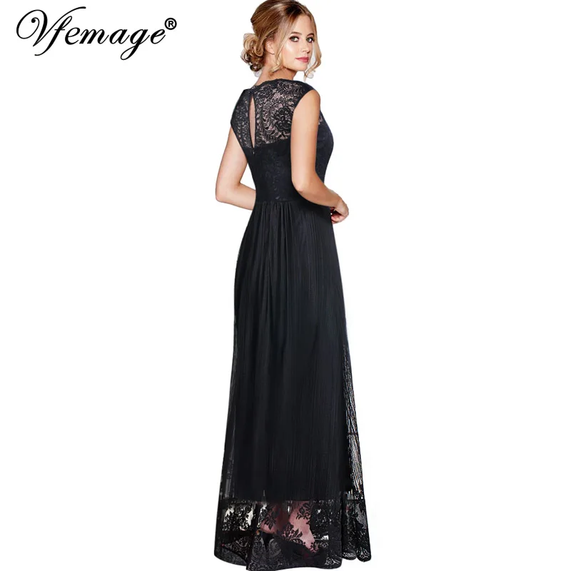 Vfemage женское винтажное прозрачное пэтчворк с цветочным кружевом Замочная