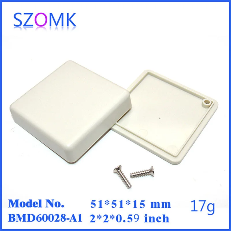 Маленький пластиковый корпус szomk для PCB (20 шт.) 51*51*15 мм с пластиковым кодовым