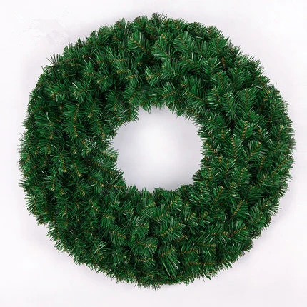 40 см рождественские венки зеленые украшения для дома Рождественская гирлянда |