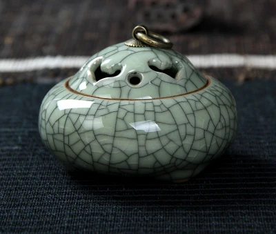 Longquan Celadon латунь керамика фарфор ладан плита держатель Будды курильница ладан палочки с ладаном катушки конусов печи - Цвет: E
